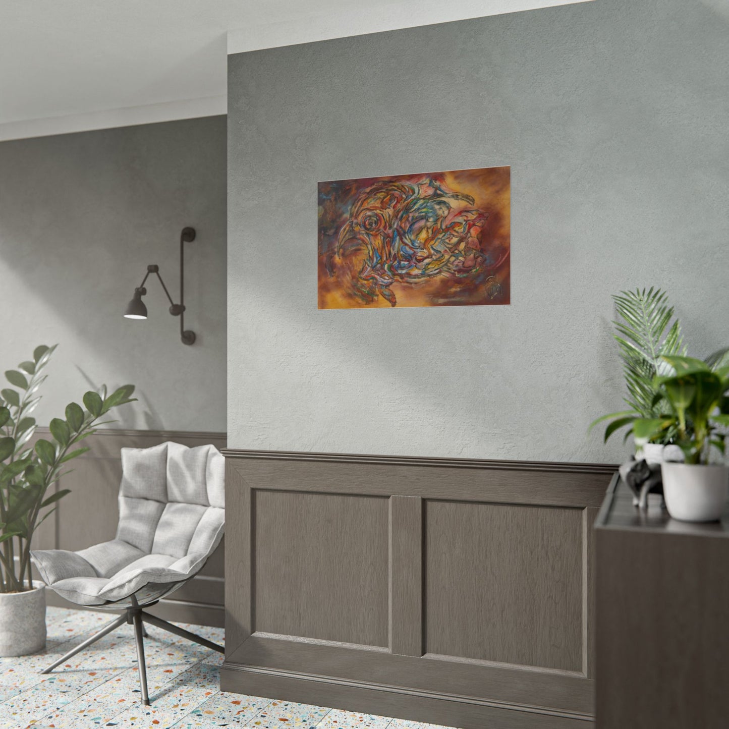 Dancing with Light — Surreal Wall Art (Rolled Poster)