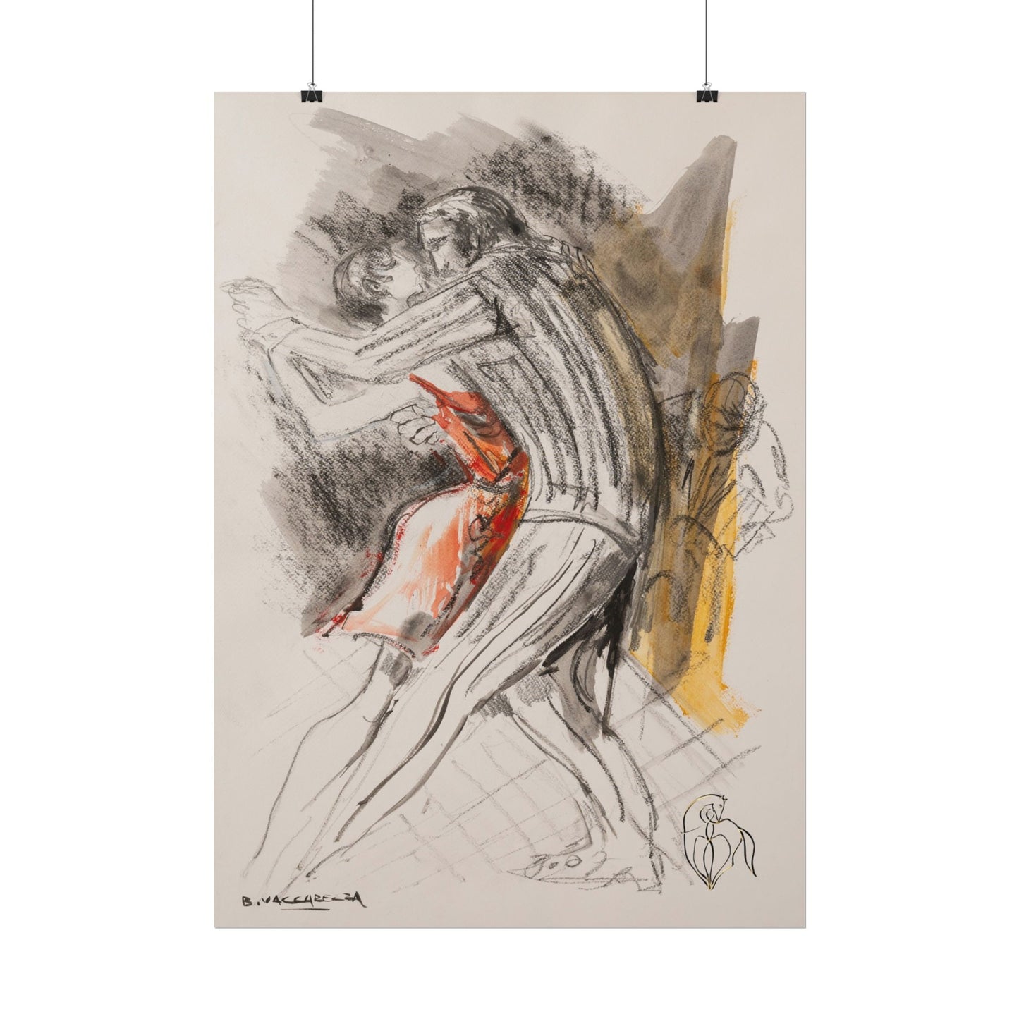 Lady in the Red Dress — Surreal Wall Art (Rolled Poster)