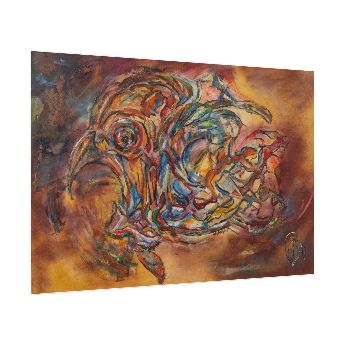 Dancing with Light — Surreal Wall Art (Rolled Poster)