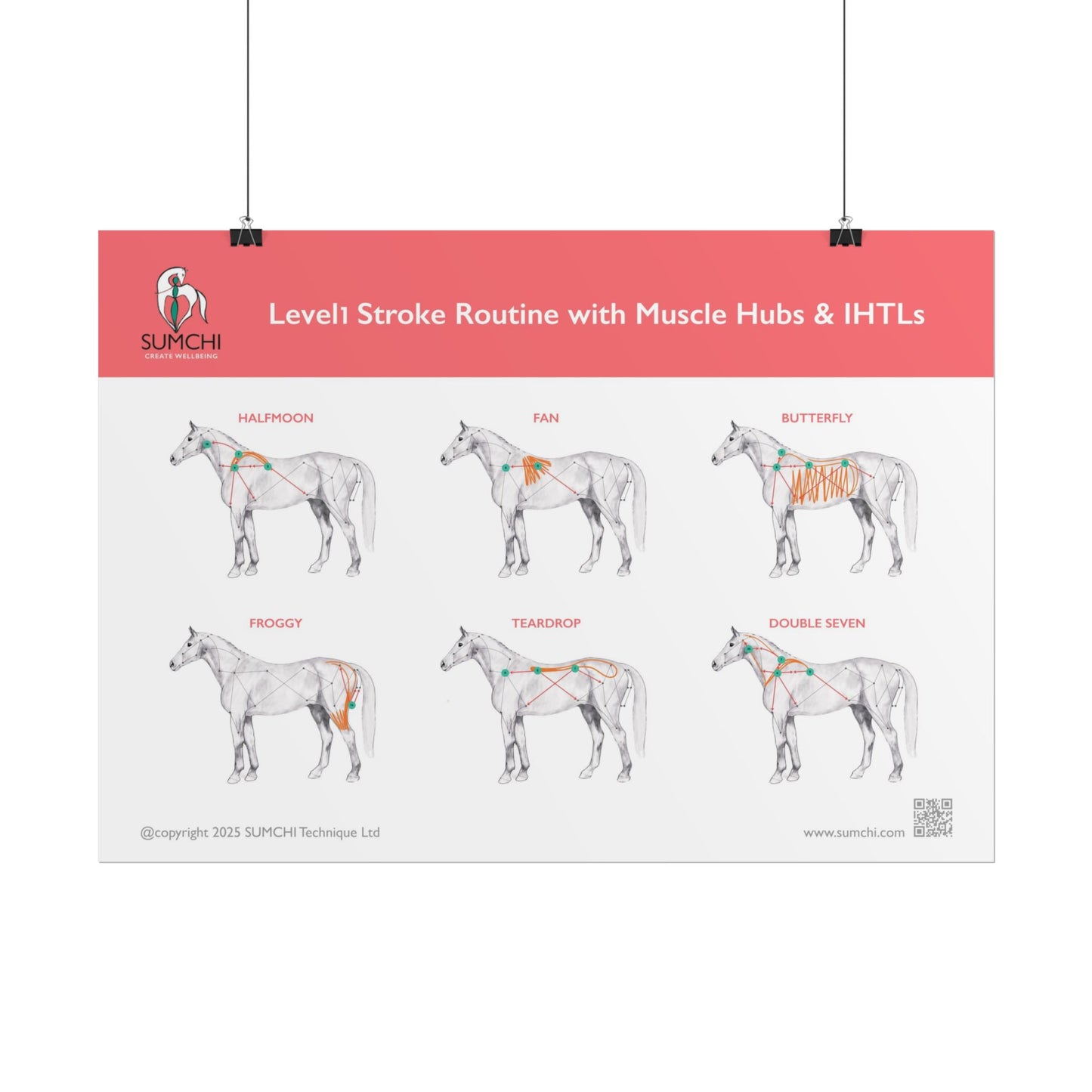 SUMCHI Level1 Stroke Routines — Red (Rolled Poster)