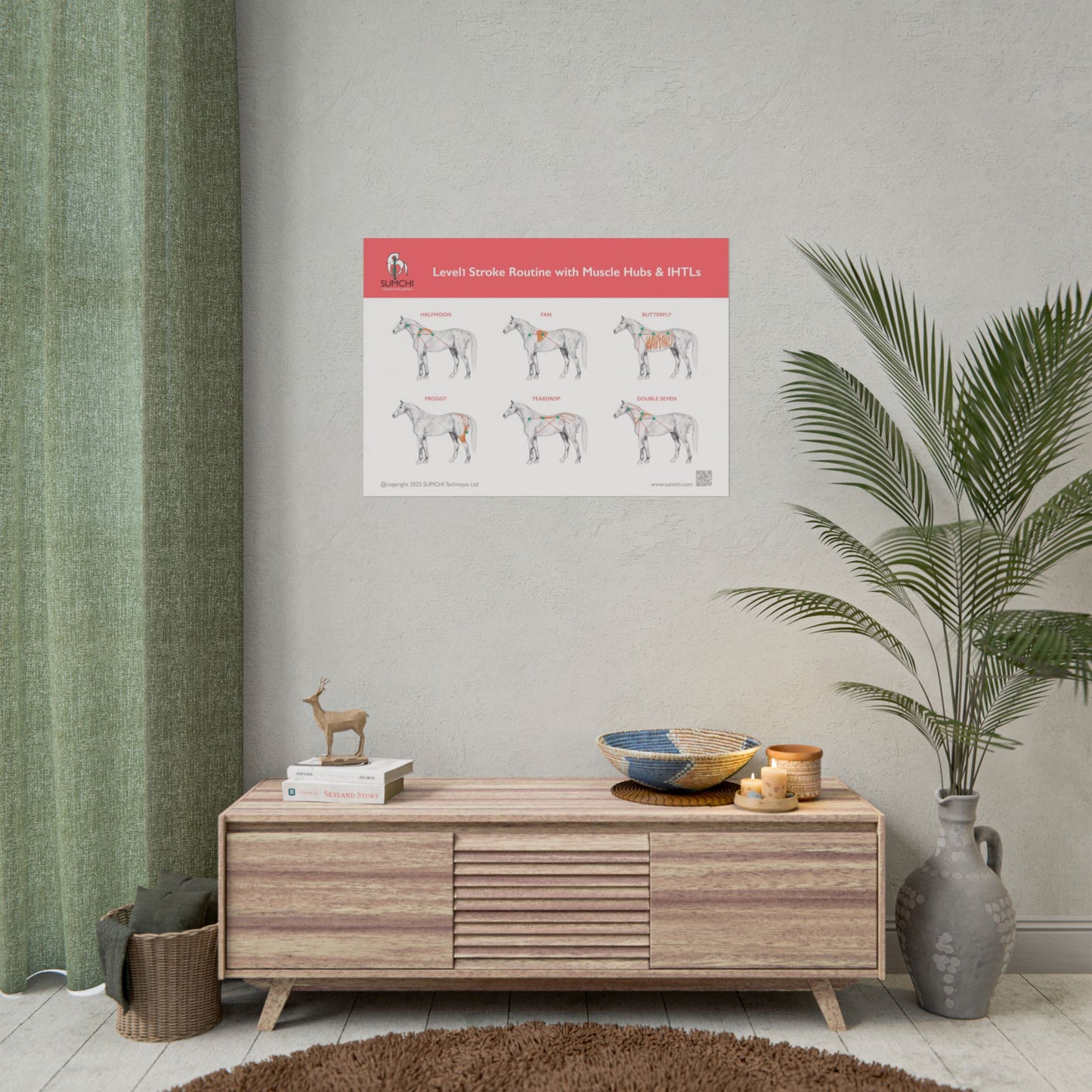 SUMCHI Level1 Stroke Routines — Red (Rolled Poster)