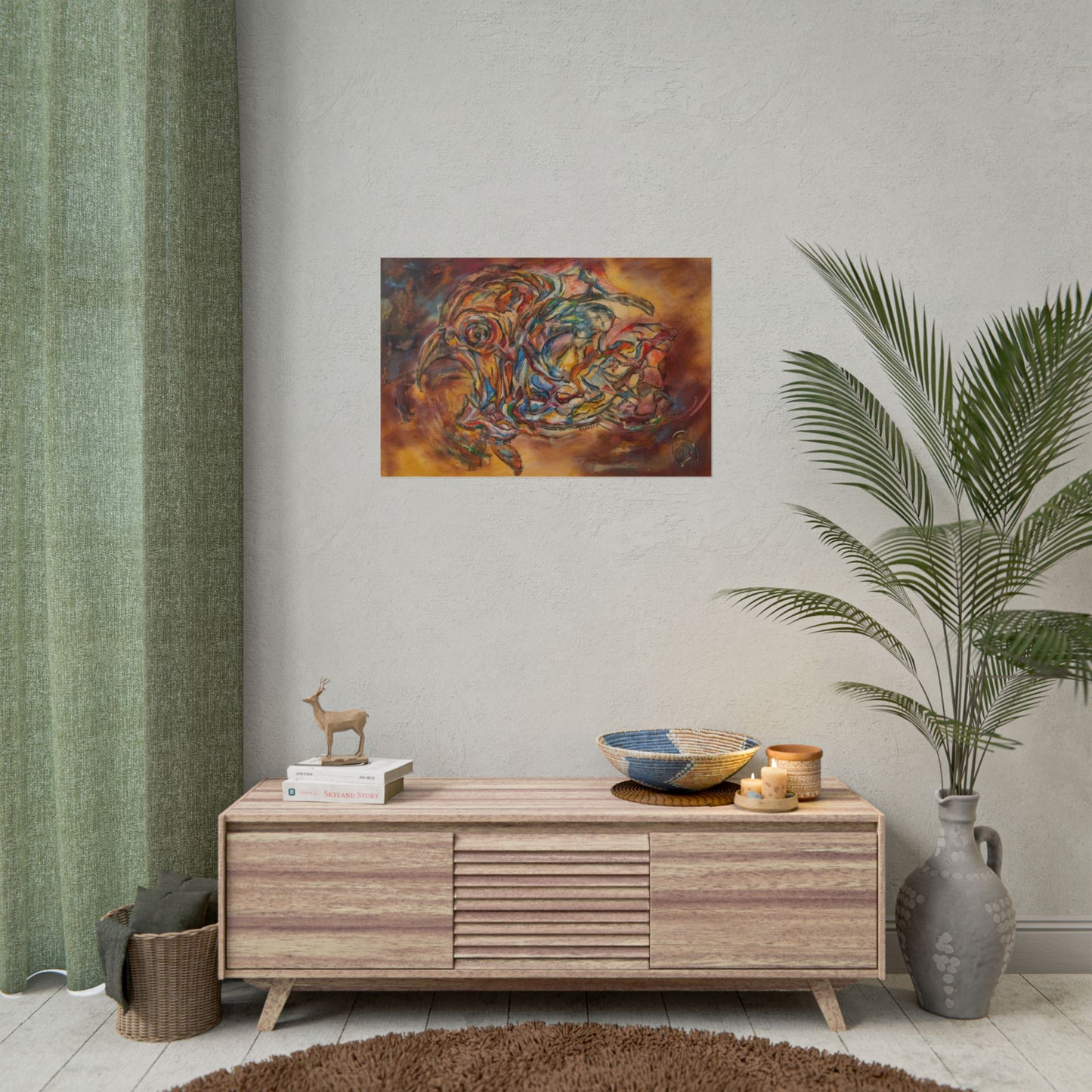 Dancing with Light — Surreal Wall Art (Rolled Poster)